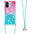 Coque Silicone Housse Etui Gel Bling-Bling avec Laniere Strap S01 pour Xiaomi Poco C55 Petit