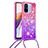 Coque Silicone Housse Etui Gel Bling-Bling avec Laniere Strap S01 pour Xiaomi Redmi 11A 4G Petit