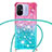 Coque Silicone Housse Etui Gel Bling-Bling avec Laniere Strap S01 pour Xiaomi Redmi 11A 4G Petit