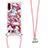 Coque Silicone Housse Etui Gel Bling-Bling avec Laniere Strap S02 pour Samsung Galaxy A01 SM-A015 Petit