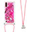 Coque Silicone Housse Etui Gel Bling-Bling avec Laniere Strap S02 pour Samsung Galaxy A01 SM-A015 Petit