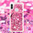 Coque Silicone Housse Etui Gel Bling-Bling avec Laniere Strap S02 pour Samsung Galaxy A11 Petit