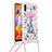 Coque Silicone Housse Etui Gel Bling-Bling avec Laniere Strap S02 pour Samsung Galaxy A11 Petit