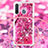 Coque Silicone Housse Etui Gel Bling-Bling avec Laniere Strap S02 pour Samsung Galaxy A21 European Petit