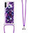 Coque Silicone Housse Etui Gel Bling-Bling avec Laniere Strap S02 pour Samsung Galaxy A21 European Petit