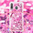 Coque Silicone Housse Etui Gel Bling-Bling avec Laniere Strap S02 pour Samsung Galaxy A40s Petit