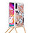 Coque Silicone Housse Etui Gel Bling-Bling avec Laniere Strap S02 pour Samsung Galaxy A70S Petit