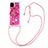 Coque Silicone Housse Etui Gel Bling-Bling avec Laniere Strap S02 pour Samsung Galaxy A81 Petit