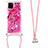 Coque Silicone Housse Etui Gel Bling-Bling avec Laniere Strap S02 pour Samsung Galaxy A81 Petit