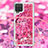 Coque Silicone Housse Etui Gel Bling-Bling avec Laniere Strap S02 pour Samsung Galaxy F12 Petit