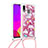 Coque Silicone Housse Etui Gel Bling-Bling avec Laniere Strap S02 pour Samsung Galaxy M10S Petit