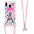 Coque Silicone Housse Etui Gel Bling-Bling avec Laniere Strap S02 pour Samsung Galaxy M20 Mixte