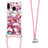 Coque Silicone Housse Etui Gel Bling-Bling avec Laniere Strap S02 pour Samsung Galaxy M20 Petit