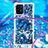 Coque Silicone Housse Etui Gel Bling-Bling avec Laniere Strap S02 pour Samsung Galaxy M80S Petit