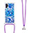 Coque Silicone Housse Etui Gel Bling-Bling avec Laniere Strap S02 pour Samsung Galaxy Note 10 Plus 5G Petit