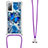 Coque Silicone Housse Etui Gel Bling-Bling avec Laniere Strap S02 pour Samsung Galaxy S20 FE (2022) 5G Petit