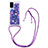 Coque Silicone Housse Etui Gel Bling-Bling avec Laniere Strap S02 pour Samsung Galaxy S20 Petit