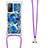 Coque Silicone Housse Etui Gel Bling-Bling avec Laniere Strap S02 pour Xiaomi Mi 10T 5G Petit
