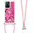 Coque Silicone Housse Etui Gel Bling-Bling avec Laniere Strap S02 pour Xiaomi Mi 11T 5G Petit