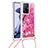 Coque Silicone Housse Etui Gel Bling-Bling avec Laniere Strap S02 pour Xiaomi Mi 11T 5G Petit
