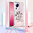 Coque Silicone Housse Etui Gel Bling-Bling avec Laniere Strap S02 pour Xiaomi Mi 12 Lite NE 5G Petit