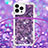 Coque Silicone Housse Etui Gel Bling-Bling avec Laniere Strap S03 pour Apple iPhone 13 Pro Petit