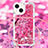 Coque Silicone Housse Etui Gel Bling-Bling avec Laniere Strap S03 pour Apple iPhone 14 Plus Petit