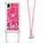 Coque Silicone Housse Etui Gel Bling-Bling avec Laniere Strap S03 pour Samsung Galaxy A01 Core Petit