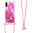 Coque Silicone Housse Etui Gel Bling-Bling avec Laniere Strap S03 pour Samsung Galaxy A01 SM-A015 Petit