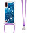 Coque Silicone Housse Etui Gel Bling-Bling avec Laniere Strap S03 pour Samsung Galaxy A01 SM-A015 Petit