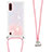 Coque Silicone Housse Etui Gel Bling-Bling avec Laniere Strap S03 pour Samsung Galaxy A01 SM-A015 Petit