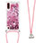 Coque Silicone Housse Etui Gel Bling-Bling avec Laniere Strap S03 pour Samsung Galaxy A01 SM-A015 Petit