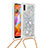 Coque Silicone Housse Etui Gel Bling-Bling avec Laniere Strap S03 pour Samsung Galaxy A11 Petit