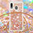 Coque Silicone Housse Etui Gel Bling-Bling avec Laniere Strap S03 pour Samsung Galaxy A20 Petit