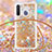 Coque Silicone Housse Etui Gel Bling-Bling avec Laniere Strap S03 pour Samsung Galaxy A21 European Petit