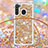 Coque Silicone Housse Etui Gel Bling-Bling avec Laniere Strap S03 pour Samsung Galaxy A21 Petit