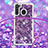 Coque Silicone Housse Etui Gel Bling-Bling avec Laniere Strap S03 pour Samsung Galaxy A21 Petit