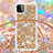 Coque Silicone Housse Etui Gel Bling-Bling avec Laniere Strap S03 pour Samsung Galaxy A22 5G Petit