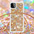 Coque Silicone Housse Etui Gel Bling-Bling avec Laniere Strap S03 pour Samsung Galaxy A22s 5G Petit