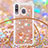Coque Silicone Housse Etui Gel Bling-Bling avec Laniere Strap S03 pour Samsung Galaxy A40s Petit