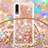 Coque Silicone Housse Etui Gel Bling-Bling avec Laniere Strap S03 pour Samsung Galaxy A50 Petit