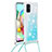 Coque Silicone Housse Etui Gel Bling-Bling avec Laniere Strap S03 pour Samsung Galaxy A71 4G A715 Petit