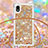 Coque Silicone Housse Etui Gel Bling-Bling avec Laniere Strap S03 pour Samsung Galaxy M01 Core Petit