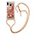 Coque Silicone Housse Etui Gel Bling-Bling avec Laniere Strap S03 pour Samsung Galaxy M20 Petit