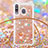 Coque Silicone Housse Etui Gel Bling-Bling avec Laniere Strap S03 pour Samsung Galaxy M30 Petit