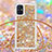 Coque Silicone Housse Etui Gel Bling-Bling avec Laniere Strap S03 pour Samsung Galaxy M51 Petit