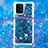 Coque Silicone Housse Etui Gel Bling-Bling avec Laniere Strap S03 pour Samsung Galaxy M80S Petit