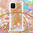 Coque Silicone Housse Etui Gel Bling-Bling avec Laniere Strap S03 pour Samsung Galaxy Note 10 Lite Petit