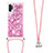 Coque Silicone Housse Etui Gel Bling-Bling avec Laniere Strap S03 pour Samsung Galaxy Note 10 Plus 5G Petit