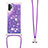 Coque Silicone Housse Etui Gel Bling-Bling avec Laniere Strap S03 pour Samsung Galaxy Note 10 Plus 5G Petit